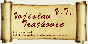 Vojislav Trajković vizit kartica